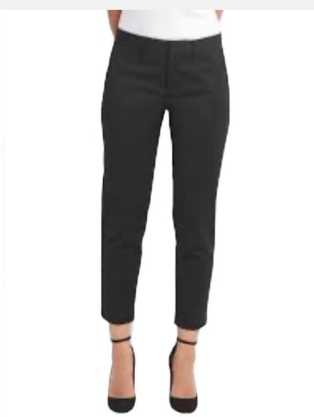 NWT Gap High Rise Slim Crop Pants Black Sz 16
